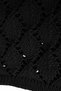 Women's Cotton Soft Textured Perforated Knitwear Bandana 7011 Black - 6