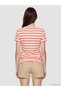 Vizyon New Season Crew Neck Embroidered Women's Ribbed T-Shirt - 4