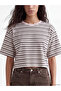 Original Striped Oversize 100% Cotton Women's T-Shirt - 3