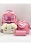 Luxury Plush Detailed Thermal School Backpack and Pencil Case Set for Girls Primary School Bag - 2
