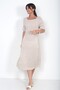 Women's Italian Linen Midi Dress with Pockets - 2