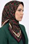 Women's Black Background with Pink Floral Stitching Writing