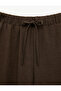 Wide Leg Palazzo Trousers with Pockets and Tie Waist - 3