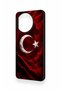 Realme 11 Compatible Wolf Turkish Flag Patterned Silicone Case - 4