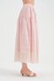 Women's Skirt with Embroidery Detail at the Hem, Elastic Waist Design, Long Skirt - 2