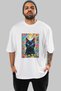 For the Love of Cats 17 Front Cat Printed White Oversize T-Shirt 100% Cotton Unisex Cat Lover Premium Design - 2