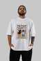 For the Love of Cats 101 Front Cat Printed White Oversize T-Shirt 100% Cotton Unisex Cat Lover Premium Design - 6