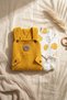 Teddy Sage Baby Boy Gofre Salopet and Teddy Bear Bodysuit 2-Piece Set with Socks as a Gift - Cotton Yellow Bahçı - 5