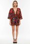 Women's Oversize Tie-Up Bat Sleeve Three-Quarter Shirt Shorts Beach Set 100% Cotton Daily Comfortable Modern - 4