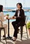 Women's Plus Size Pearl Zipper Oversize Crew Neck Long Sleeve Knitwear Wide Leg Suit Casual - 3