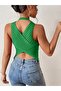 Women's Zero Sleeve Back Cross Detail Knitwear Blouse