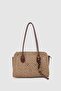 Giorno Charmlı Straw Shoulder Bag Brown
