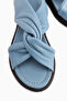 Jennie Genuine Leather Brown Cross-Strap Women's Sandals - 3