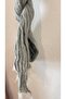 Linen Karatezgah Woven Buldan Model Scarf Bandana Shawl 30X170 cm 1 Piece - 8