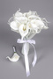 Gala İkon Bridal Bouquet Set of 2 Pearl Tulle Wedding Bouquet 10+1 Piece Gala - 2