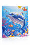 5D Diamond Stone Embroidery Kit Painting 21X25 cm Dolphin and Nemo Patterned Diamond Painting