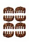 At-145 Fish Figured Wooden Meridian Comb Scalp Hand Carved Massage Comb Gua Sha Comb - 5