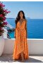 Asymmetrical Cut Long Silk t Sleeveless Dress with Belt (Std 36-44) - 3
