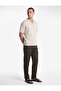 Comfortable Fit Pocketed Cotton-Linen Blend Pleated Summer Wide-Leg Trousers - 2