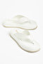 Women's White Skin Flip-Flop Casual Comfortable Sandals - 2