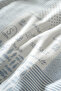 طقم ملاءات سرير مطاطية من القطن بنسبة 100% من دن - أزرق - 3