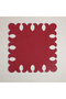 6-Piece Burgundy Noelle Linen Placemat Set Supla |   Stain Resistant |   Modern Table Decor - 3