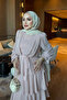 Powder Skirt Layered Evening Dress - 3