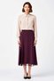 Women's Large Size Midi Skirt Lace Slit Detailed Stretchy Knitted Relaxed Cut Casual Modern Stylish Elegant - 4