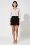 Women's Mini Skirt Slit Detailed Woven Fabric Regular Waist a Line Cut Casual Comfortable Daily Modern - 4