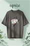 In My Hockey Romance Era Printed Cotton Oversize T-Shirt
