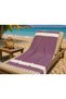 Diamond Peshtemal |   100% Cotton, Natural Fringed |   Beach, Pool, Spa, Hammam, Sports, Travel Towel (Burgundy - 90X180 cm) - 2
