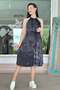 Halter Neck Viscose Dress 6Y278