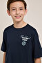 Print Detail T-Shirt with Crew Neck and Short Sleeves - 5
