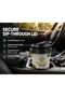 20 Pack Ripple Wall Paper Cups with Black Sip Lids | Disposable Hot Coffee Cups | Double Wall Insulated Cups - 4