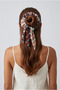 Red Ethnic Patterned Scarf Buckle