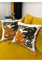 2 Pcs) Punch Embroidered Cushion Cover with Tassels 43X43Cm