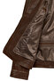 Mane Men's Brown Judge Collar Leather Jacket 26Sgd66002Z - 7