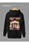 Muhammed Ali̇ Printed Cotton Long Sleeved 3-Yarn Hooded Rock Sweatshirt