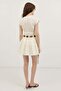 Ecru Mini Poplin Women's Dress - 4