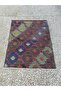 Handwoven Goat Hair and Sheep Wool Rug 70X92 cm - Ethnic Decorative Carpet Er76M - 4
