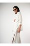 Women's Collared Jacket with Pockets and Folded Sleeves Detail Cty-Abr-7564 - 4