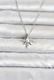 Chain Silver Color Pole Star Model Women's Necklace - Ebj260612W43958