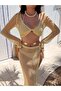 Knitwear Crop Skirt Beach Set - 3
