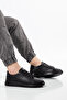 Men's Shoes - Orthopedic, Black Leather, Comfortable, Casual, Poly, Stitched - 7