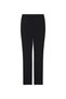 Straight Seersucker Half Elastic Men's Semi-Elastic Straight-Leg Pants Black - 5