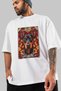 For Dog Lovers 29 White Oversized T-Shirt with Front Dog Print 100% Cotton Unisex Dog Lover Premium Design - 3