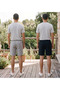 Men's Shorts, Black Shorts, Gray Shorts, 2 Thread Count, Plus Size, Sports Shorts, Oversize, Lace-Up, Casual Shorts - 3