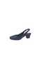 Egestyle 7300 Women's Black Closed Toe Open Back Low Heel Shoes - 3