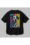 For the Love of Dogs 58 Back Dog Print Black Oversize T-Shirt 100% Cotton Unisex Dog Lover Premium Design - 3