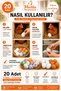 Artificial Chicken Eggs 20-Pack 10 White 10 Brown Plastic Foil Eggs Original Size Dyed - 3